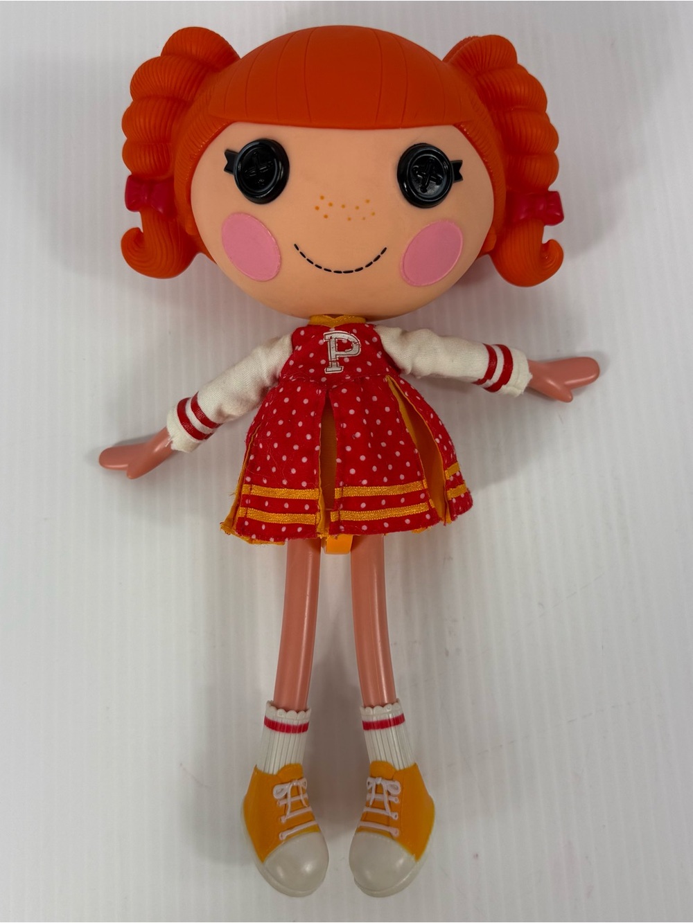 Lalaloopsy Peppy Pom Poms Classic Full Size 12” Doll MGA Cheerleader with Shoes
